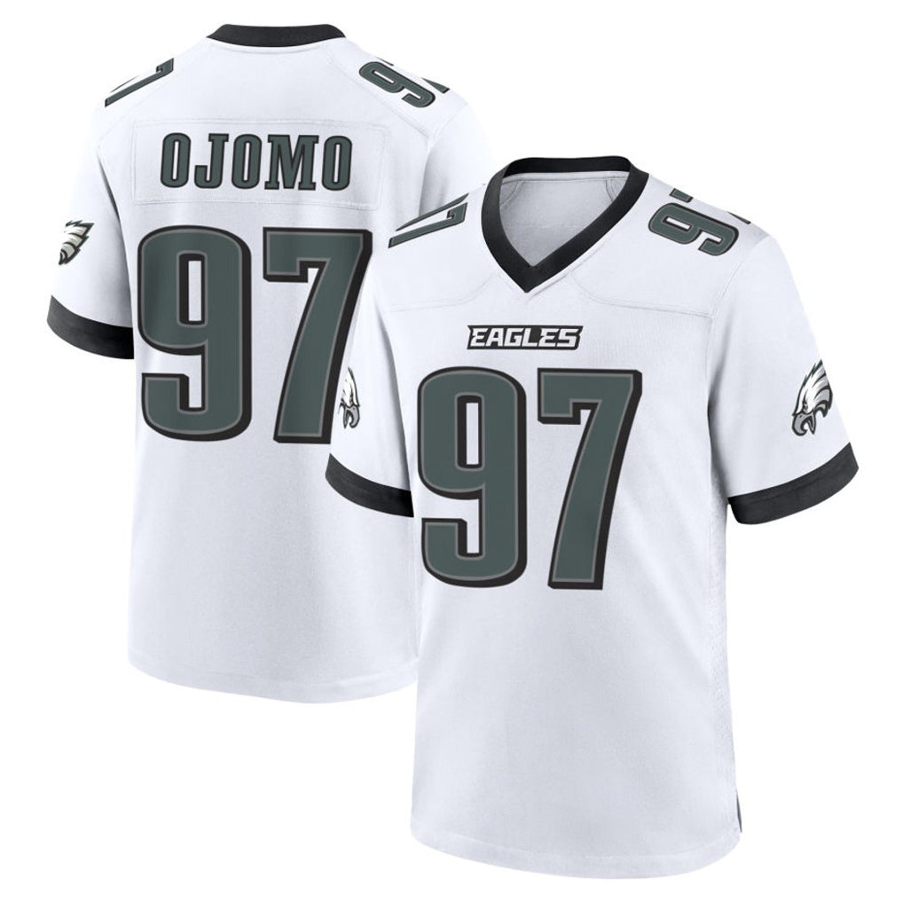 P.Eagles #97 Moro Ojomo Player White Game Home Ldoa Stitched Jerseys