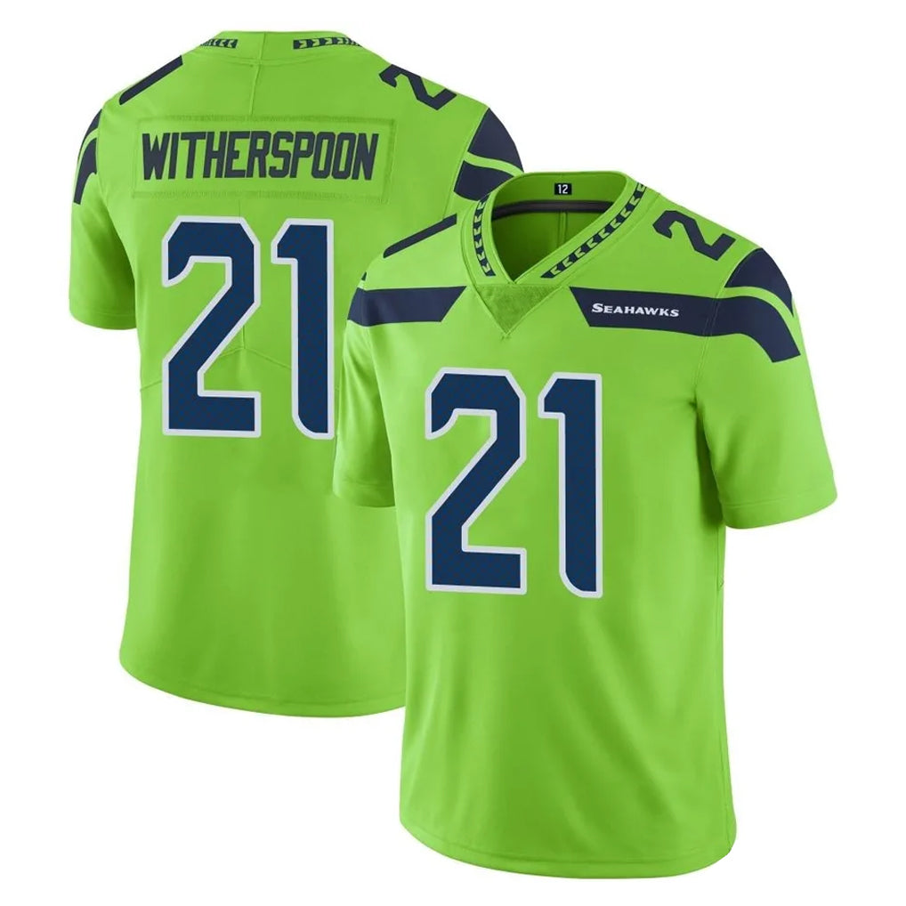S.Seahawks #21 Devon Witherspoon Player Green Limited Color Rush Home Game Ldoa Stitched Jerseys