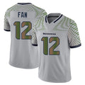 S.Seahawks #12 12th Fan Player Grey Limited 2025 Rivalries Collection Home Game Ldoa Stitched Jerseys