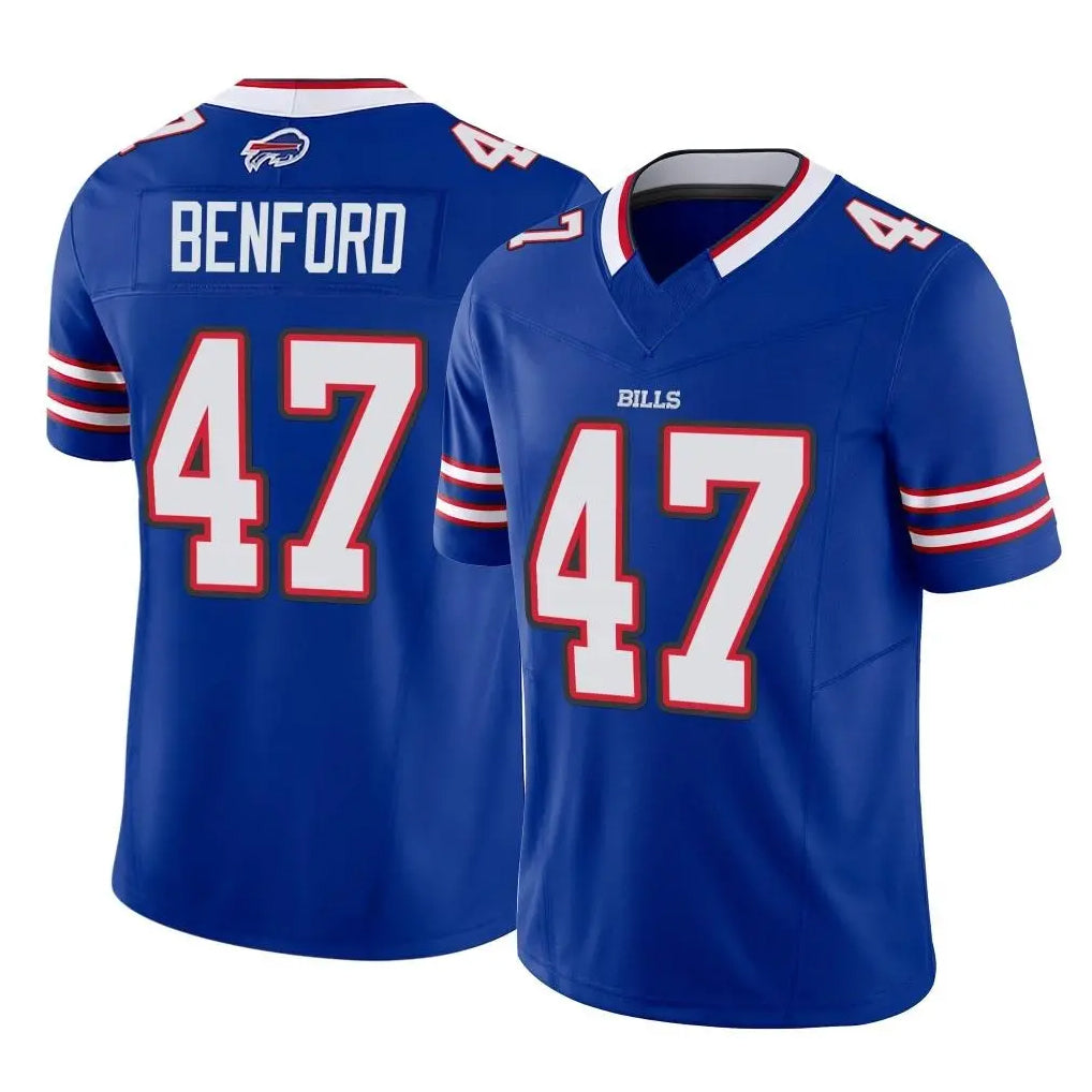 B.Bills #47 Christian Benford Player Royal Vapor F.U.S.E. Limited Home Game Ldoa Stitched Jerseys