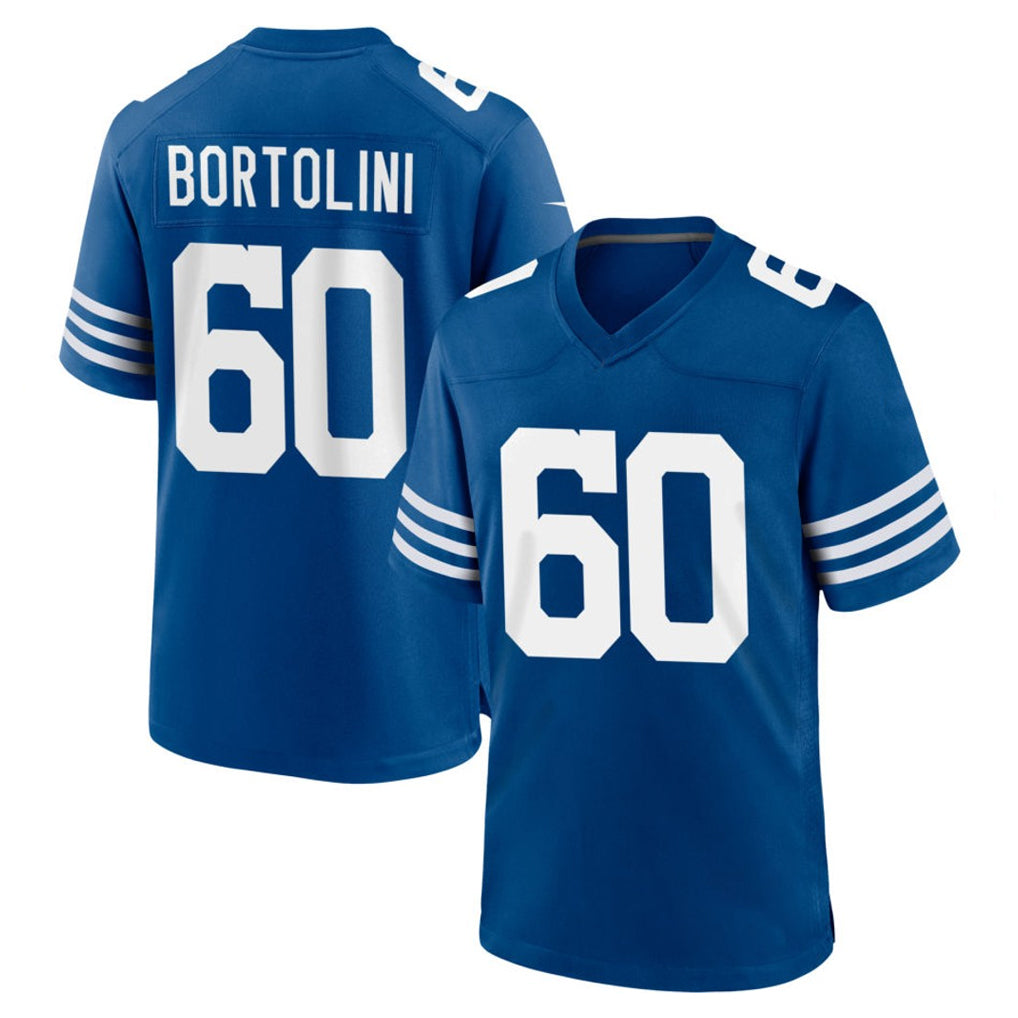 IN.Colts #60 Tanor Bortolini Player Royal Limited Home Game Ldoa Stitched Jerseys