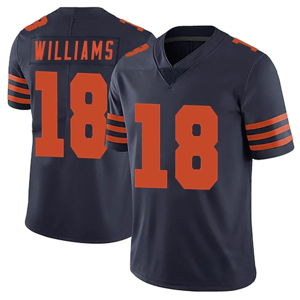 C.Bears #18 Caleb Williams Player Navy Blue Alternate Vapor Untouchable Limited Ldoa Stitched Jerseys