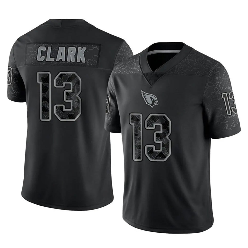 A.Cardinals #13 Kei'Trel Clark Player Black RFLCTV Limited Home Game Ldoa Stitched Jerseys