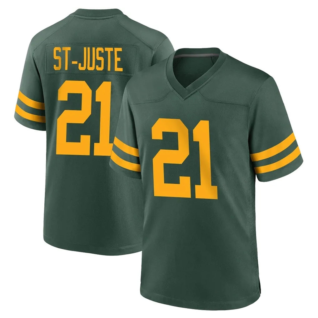 GB.Packers #21 Benjamin St-Juste Player Green Alternate Home Game Ldoa Stitched Jerseys