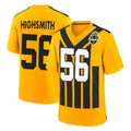 P.Steelers #56 Alex Highsmith Player Gold Limited 1933 Throwback Home Game Ldoa Stitched Jerseys