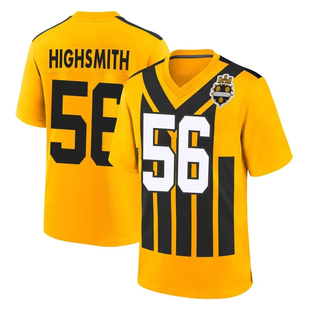 P.Steelers #56 Alex Highsmith Player Gold Limited 1933 Throwback Home Game Ldoa Stitched Jerseys