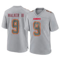 KC.Chiefs #9 Kenneth Walker III Player Gray Atmosphere Fashion Game Ldoa Stitched Jerseys
