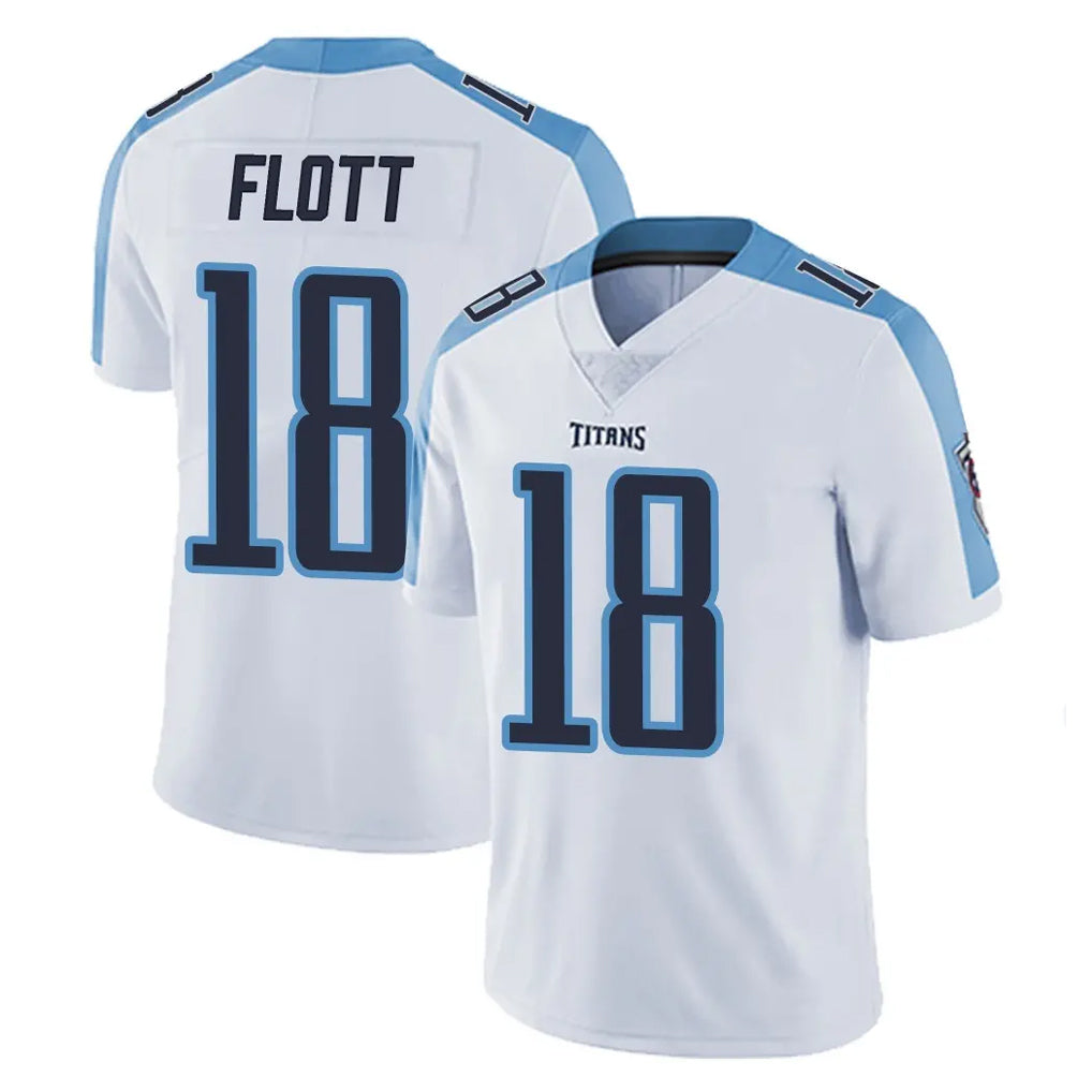 T.Titans #18 Cor'Dale Flott Player White Limited Vapor Untouchable Home Game Ldoa Stitched Jerseys