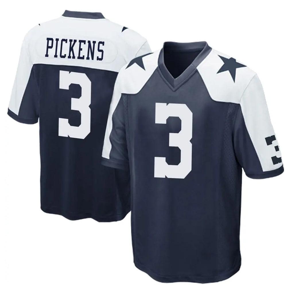 D.Cowboys #3 George Pickens Player Navy-White Alternate Home Game Ldoa Stitched Jerseys