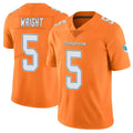 M.Dolphins #5 Jaylen Wright Player Orange Limited Home Game Ldoa Stitched Jerseys