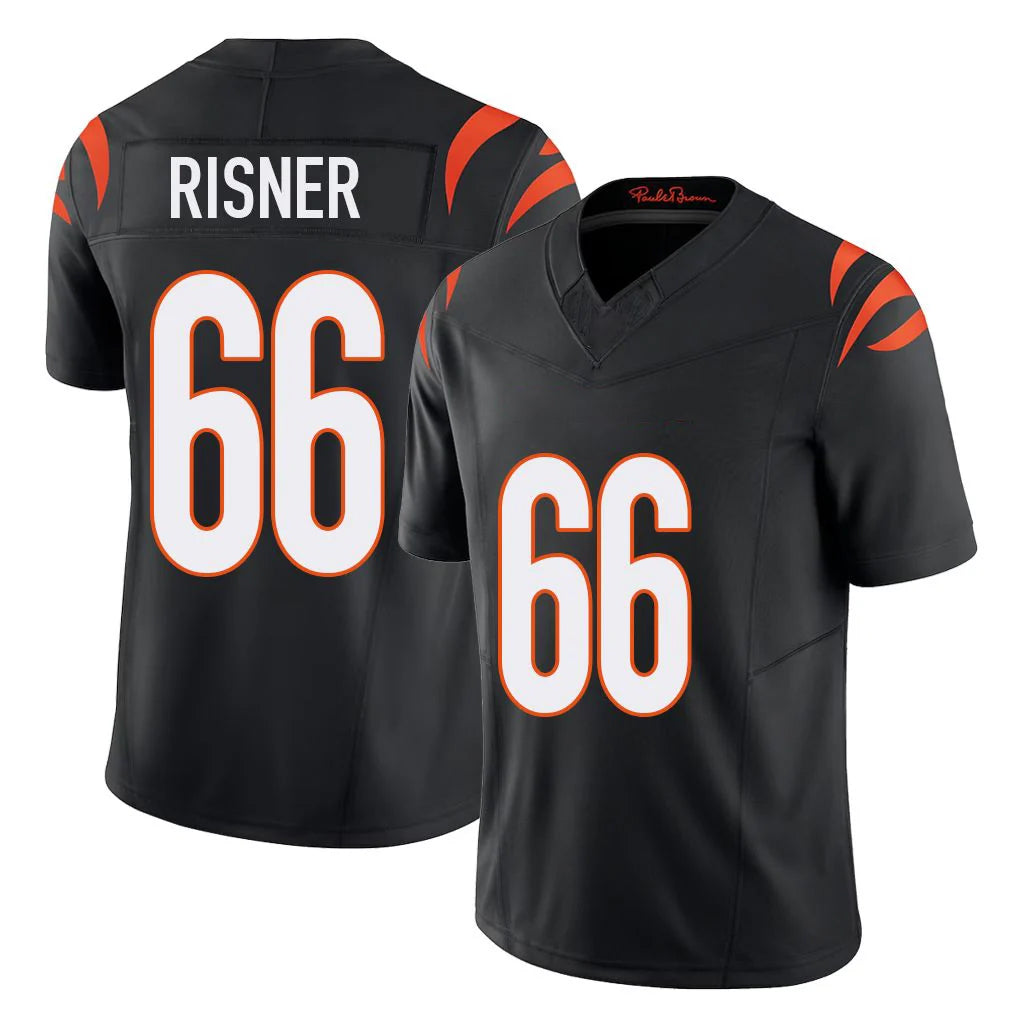 C.Bengals #66 Dalton Risner Player Black Vapor F.U.S.E. Limited Home Game Ldoa Stitched Jerseys