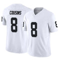 LV.Raiders #8 Kirk Cousins Player White Limited Vapor F.U.S.E. Home Game Ldoa Stitched Jerseys