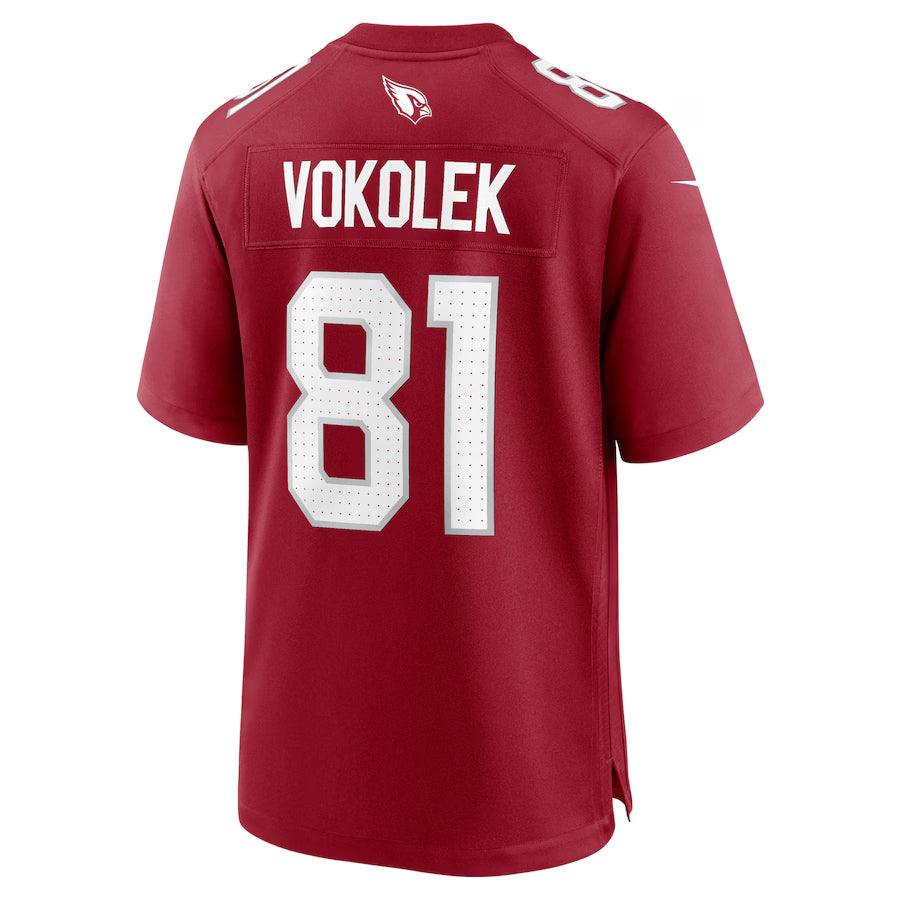 A.Cardinals #81 Travis Vokolek Player Cardinal Home Game Ldoa Stitched Jerseys