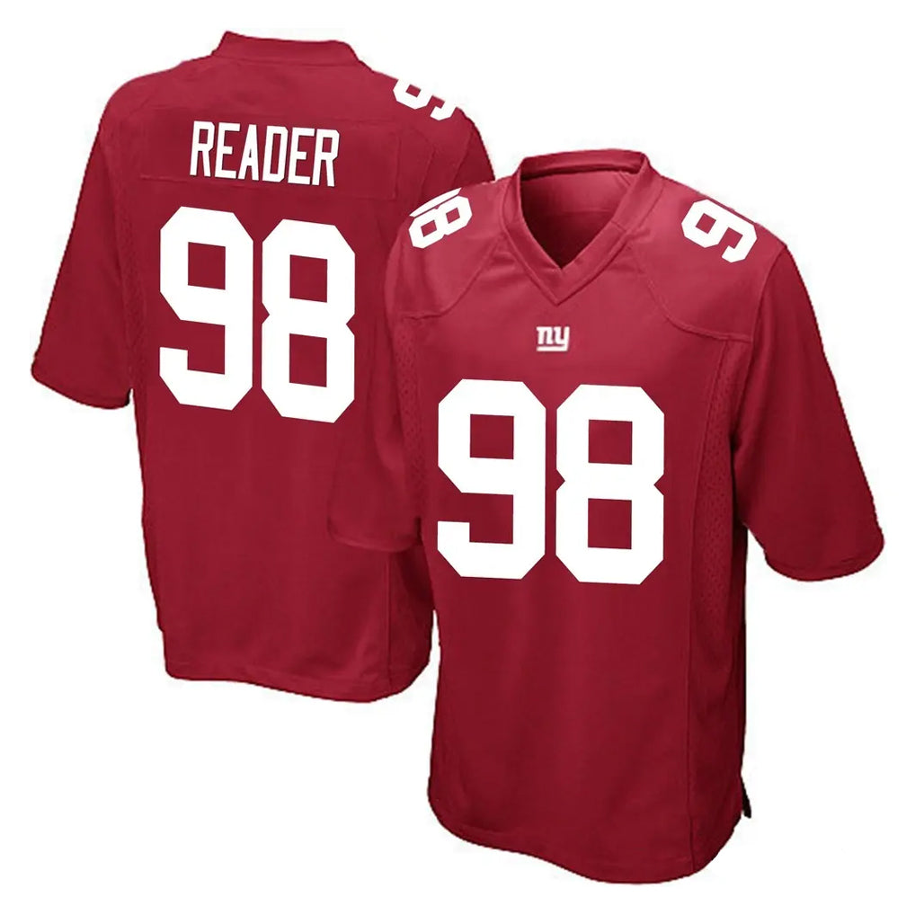 NY.Giants #98 DJ Reader Player Red Home Game Ldoa Stitched Jerseys