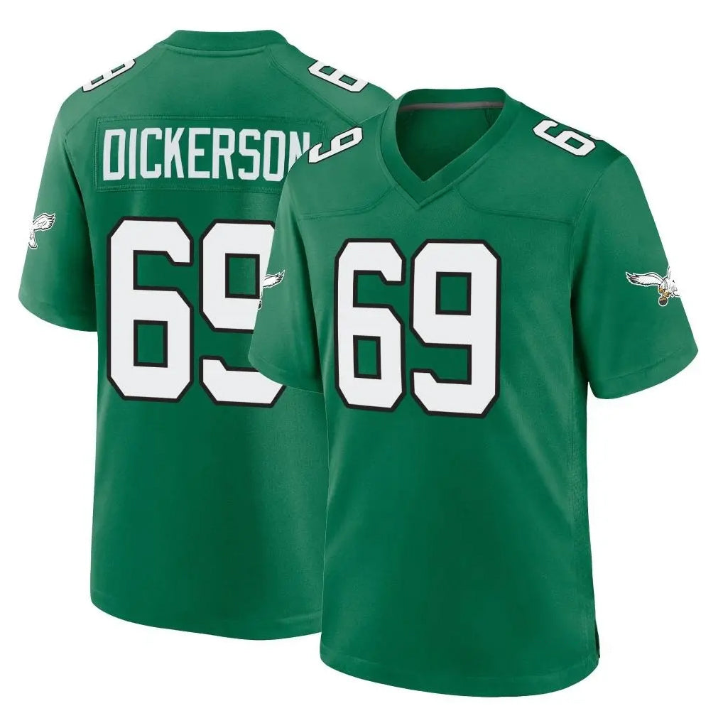 P.Eagles #69 Landon Dickerson Player Green Kelly Alternate Home Game Ldoa Stitched Jerseys