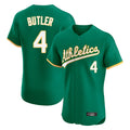 Athletics #4 Lawrence Butler Player Kelly Green Limited Elite Home Game Ldoa Stitched Jerseys