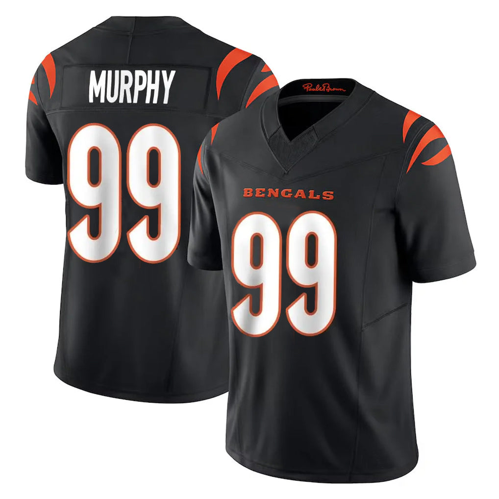 C.Bengals #99 Myles Murphy Player Black Vapor F.U.S.E. Limited Home Game Ldoa Stitched Jerseys
