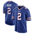 B.Bills #2 DJ Moore Player Royal Home Game Ldoa Stitched Jerseys