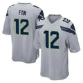 S.Seahawks #12 12th Fan Player Gray Home Game Ldoa Stitched Jerseys