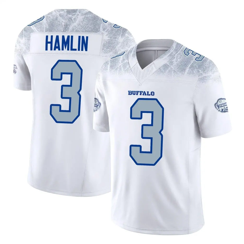 B.Bills #3 Damar Hamlin Player White Rivalries Collection Limited Home Game Ldoa Stitched Jerseys