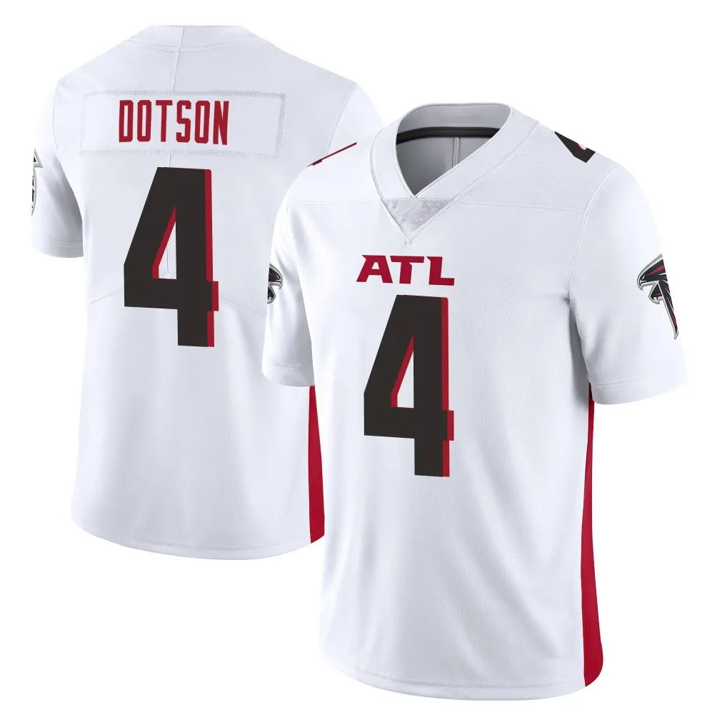 A.Falcons #4 Jahan Dotson Player White Vapor Untouchable Limited Home Game Ldoa Stitched Jerseys