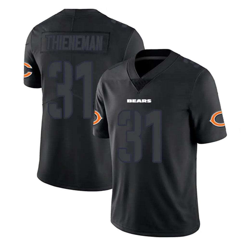 C.Bears #31 Dillon Thieneman Player Black Impact Limited Game Ldoa Stitched Jerseys