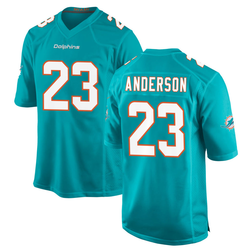 M.Dolphins #23 Zayne Anderson Player Aqua Home Game Ldoa Stitched Jerseys