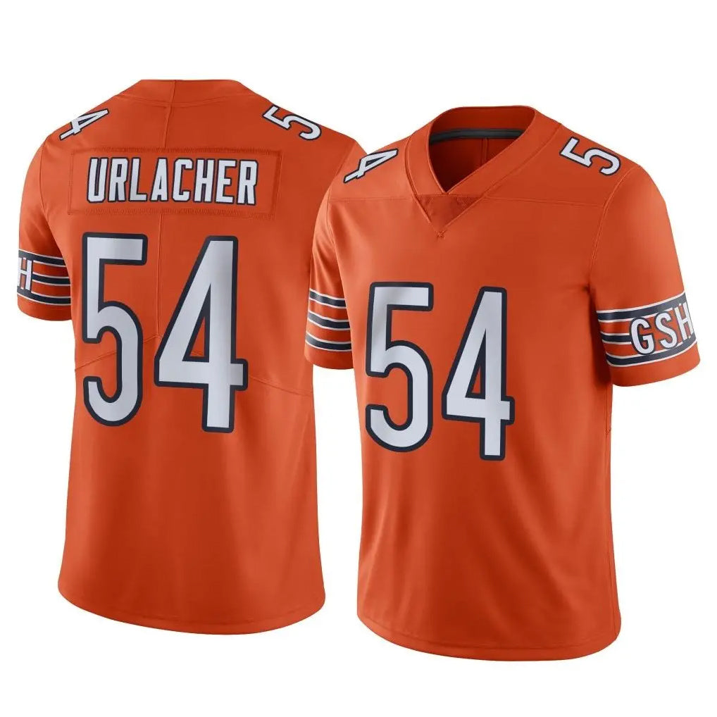 C.Bears #54 Brian Urlacher Player Orange Alternate Vapor Limited Home Game Ldoa Stitched Jerseys