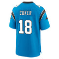 C.Panthers #18 Jalen Coker Player Blue Home Game Ldoa Stitched Jerseys