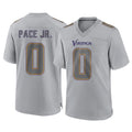 M.Vikings #0 Ivan Pace Jr. Player Gray Atmosphere Fashion Home Game Ldoa Stitched Jerseys