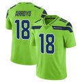 S.Seahawks #18 Elijah Arroyo Player Green Limited Color Rush Home Game Ldoa Stitched Jerseys