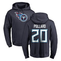 T.Titans #20 Tony Pollard Player Navy Logo Pullover Hoodies Home Game Ldoa Stitched Jerseys