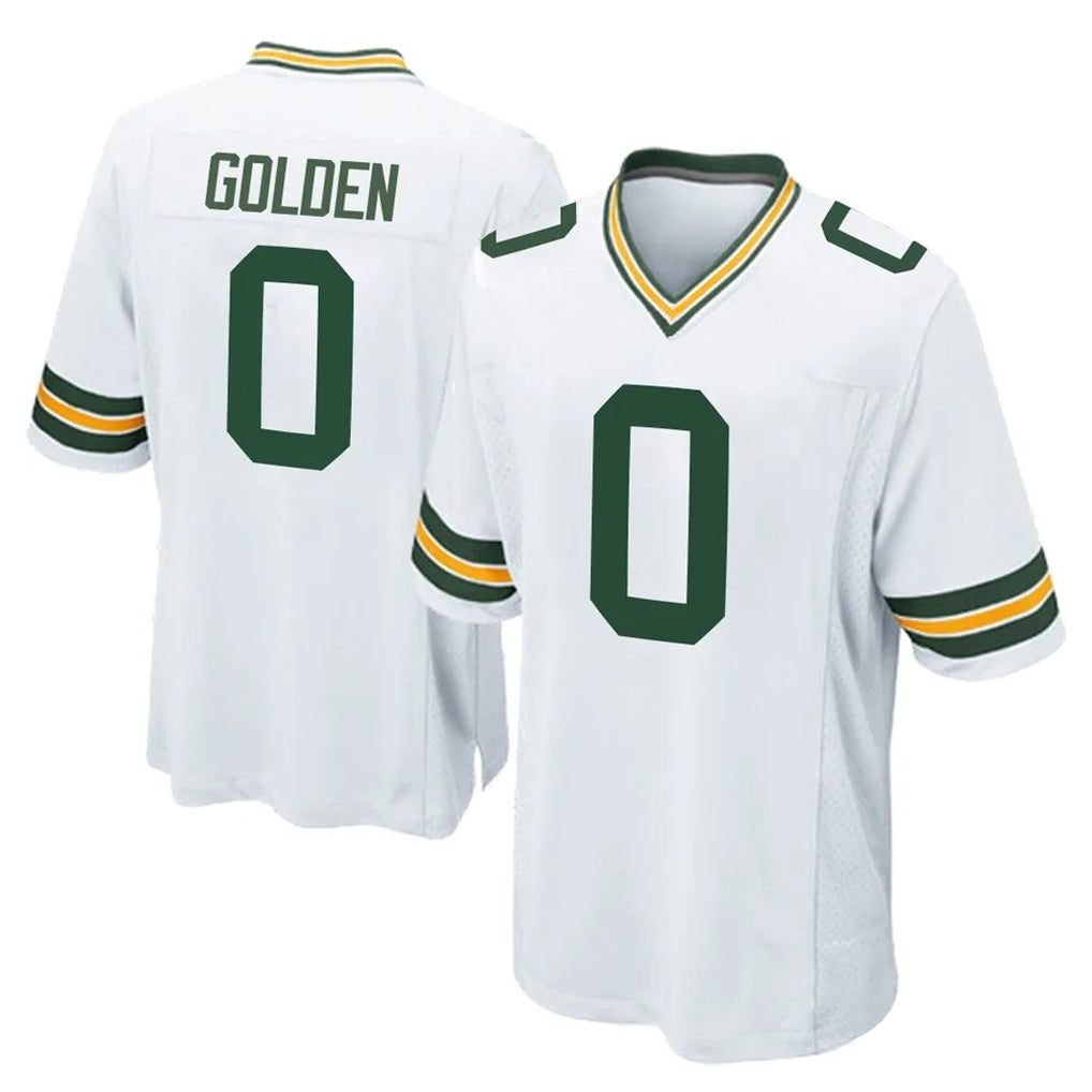 GB.Packers #0 Matthew Golden Player White Home Game Ldoa Stitched Jerseys