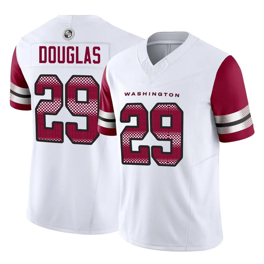 W.Commanders #29 Rasul Douglas Player White Vapor F.U.S.E. Limited Home Game Ldoa Stitched Jerseys