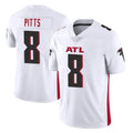 A.Falcons #8 Kyle Pitts Sr. Player White Vapor Untouchable Limited Home Game Ldoa Stitched Jerseys