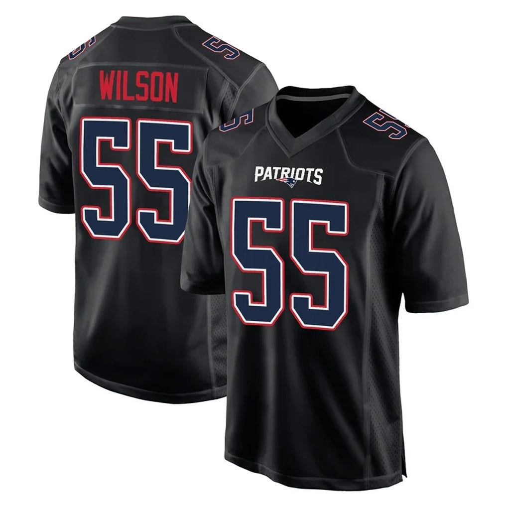 NE.Patriots #55 Jared Wilson Player Carbon Fashion Limited Home Game Ldoa Stitched Jerseys
