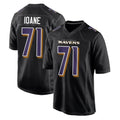 B.Ravens #71 Olaivavega Ioane Player Black Carbon Fashion Home Ldoa Stitched Jerseys