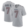 NE.Patriots #7 Carlton Davis III Player Gray Fashion Limited Home Game Ldoa Stitched Jerseys