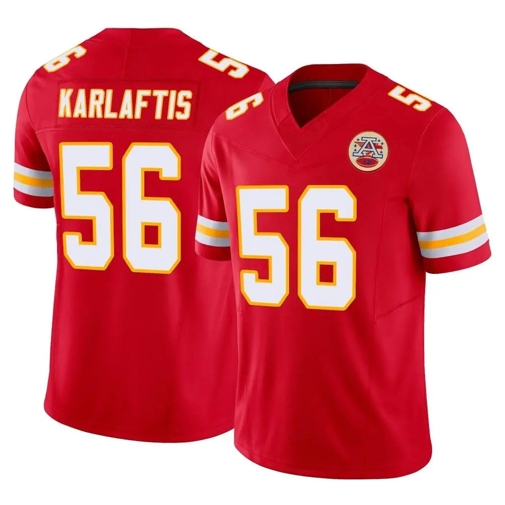 KC.Chiefs #56 George Karlaftis Player Red Limited Vapor F.U.S.E. Home Game Ldoa Stitched Jerseys