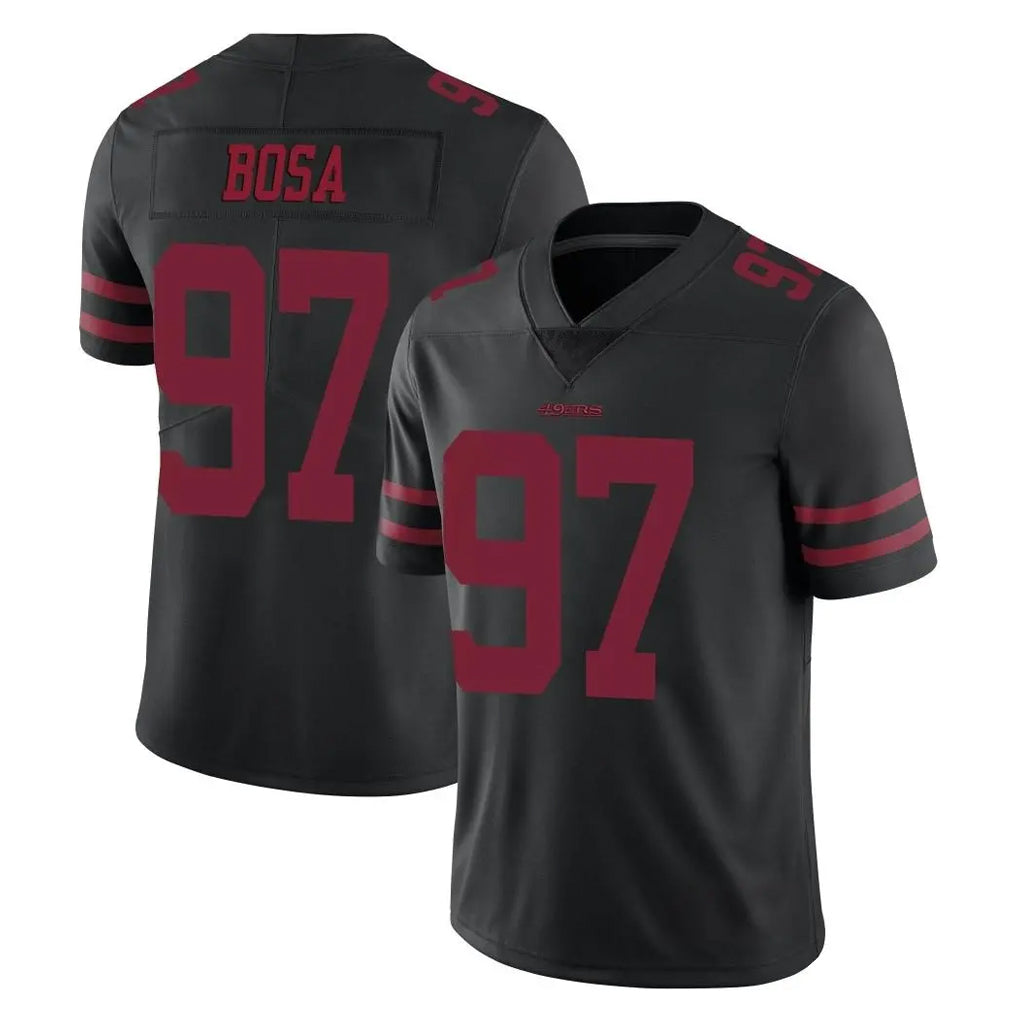 SF.49ers #97 Nick Bosa Player Black Alternate Limited Vapor Untouchable Home Game Ldoa Stitched Jerseys