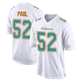 M.Dolphins #52 Patrick Paul Player White Fashion Home Game Ldoa Stitched Jerseys