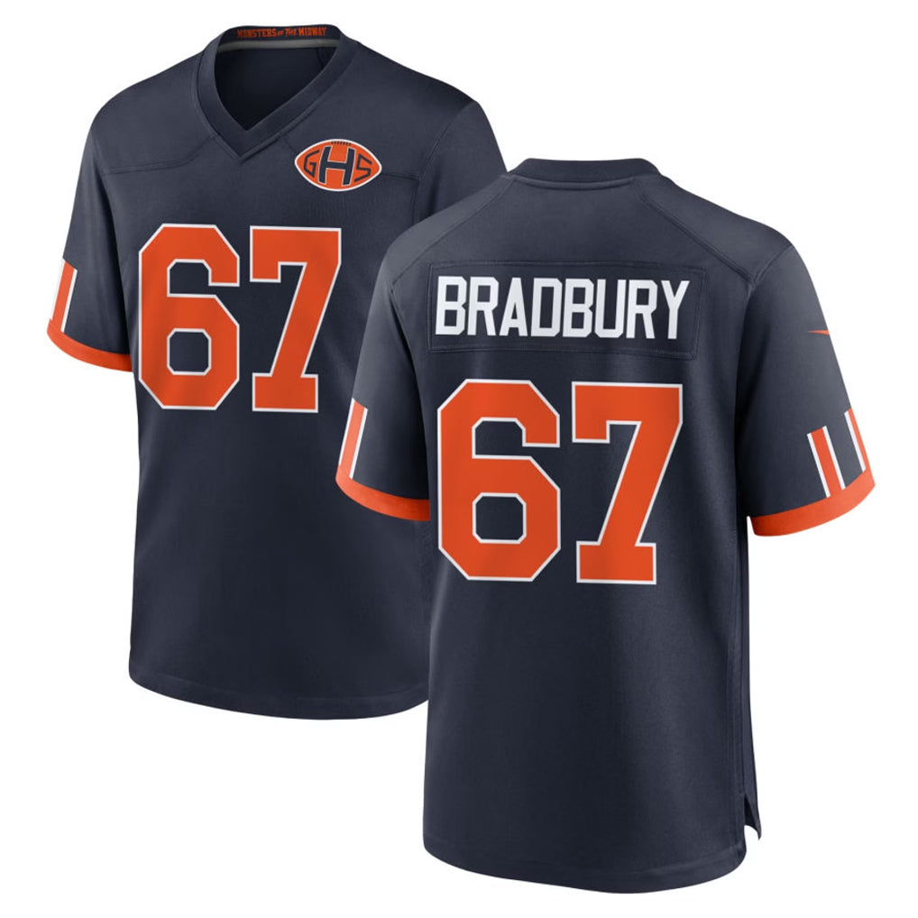 C.Bears #67 Garrett Bradbury Player Navy 2026 Rivalries Collection Home Game Ldoa Stitched Jerseys