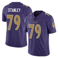 B.Ravens #79 Ronnie Stanley Player Purple Color Rush Vapor Untouchable Limited Home Game Ldoa Stitched Jerseys