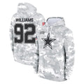 D.Cowboys #92 Quinnen Williams Player Arctic Camo Salute to Service Hoodies Limited Game Ldoa Stitched Jerseys