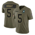 M.Dolphins #5 Jaylen Wright Player Olive 2025 Salute To Service Limited Game Ldoa Stitched Jerseys