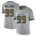 S.Seahawks #99 Leonard Williams Player Grey Limited 2025 Rivalries Collection Home Game Ldoa Stitched Jerseys