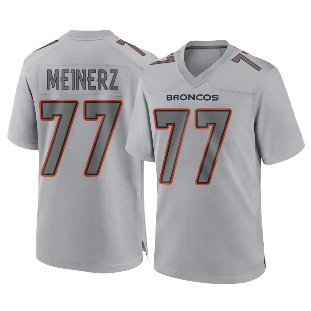 D.Broncos #77 Quinn Meinerz Player Gray Atmosphere Fashion Limited Game Ldoa Stitched Jerseys