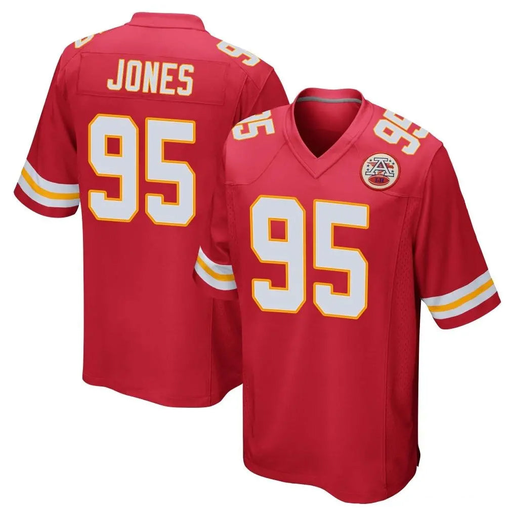 KC.Chiefs #95 Chris Jones Player Red Home Game Ldoa Stitched Jerseys