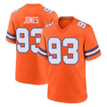 D.Broncos #93 D.J. Jones Player Orange Alternate Collection Throwback Game Ldoa Stitched Jerseys