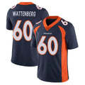 D.Broncos #60 Luke Wattenberg Player Navy Vapor Untouchable Limited Game Ldoa Stitched Jerseys